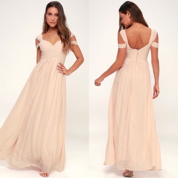 Lulus Dresses & Skirts - LULU’S Make Me Move Blush Pink Maxi Dress